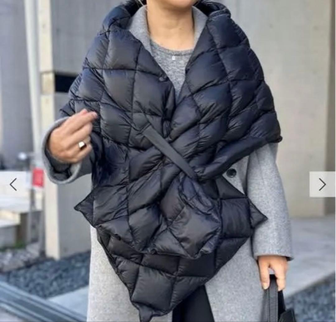 週末セール　新品未使用　NOLLEY'S TAION/ダウンストール　ブラック