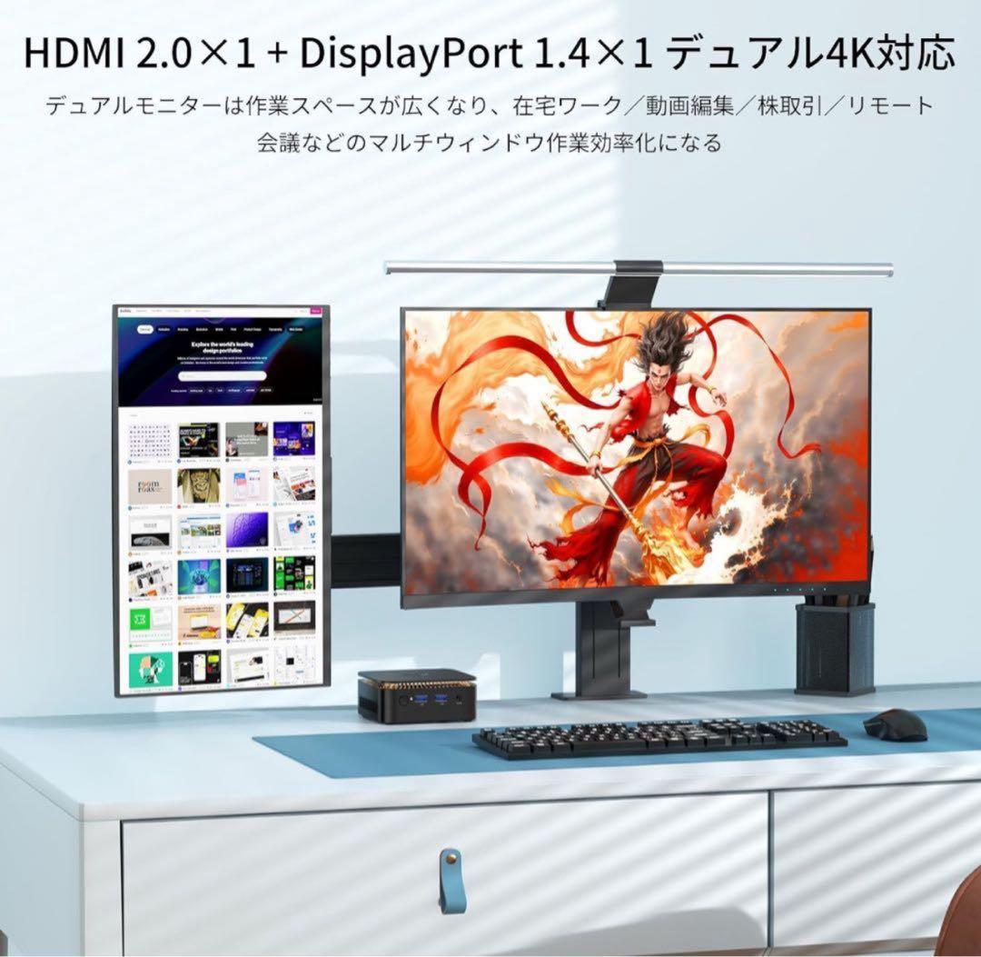 ミニpc 最大3.60GHz 4C/4T mini pc インテル N97