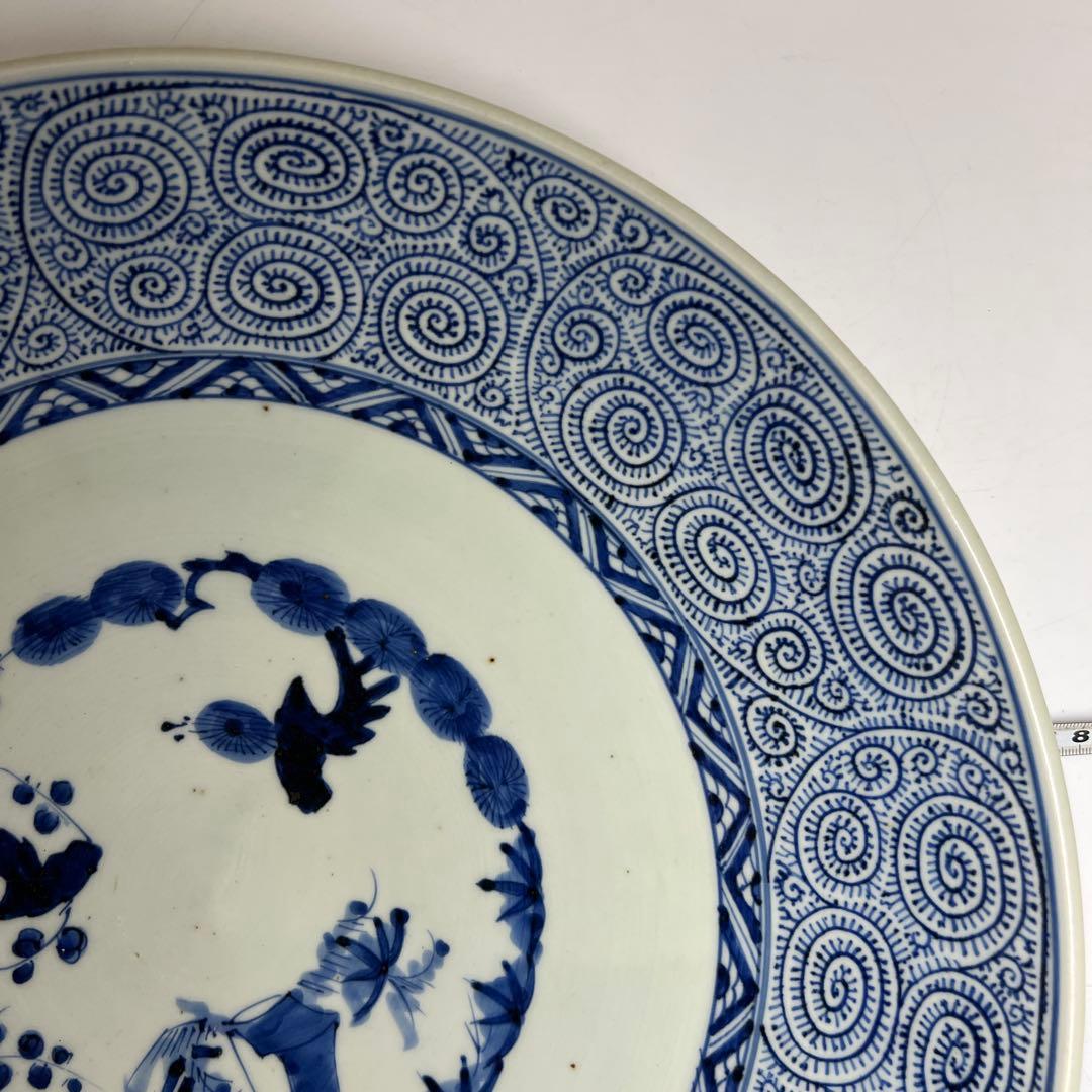 専用　古伊万里　蛸唐草大皿　幅約45cm 東K 8-0202④ タサユサ