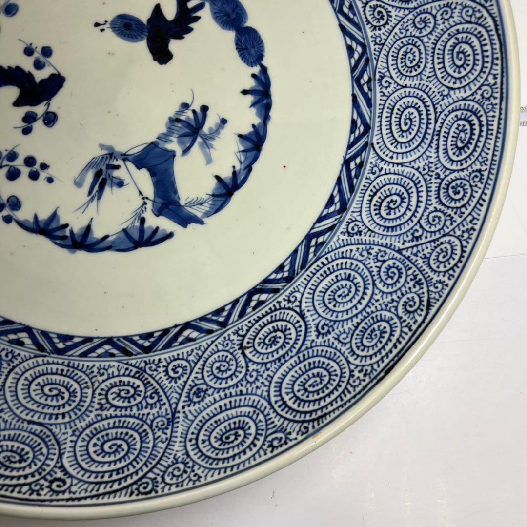 専用　古伊万里　蛸唐草大皿　幅約45cm 東K 8-0202④ タサユサ