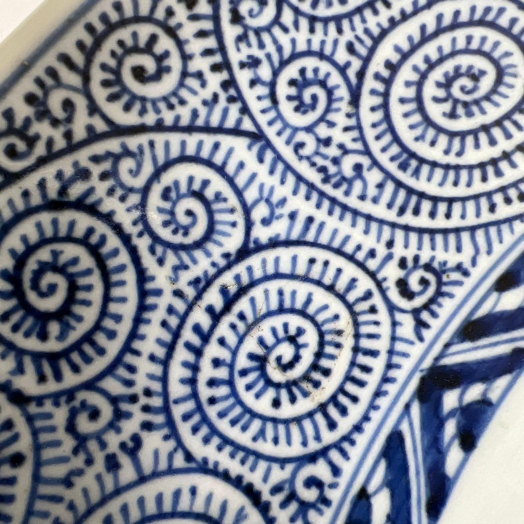 専用　古伊万里　蛸唐草大皿　幅約45cm 東K 8-0202④ タサユサ
