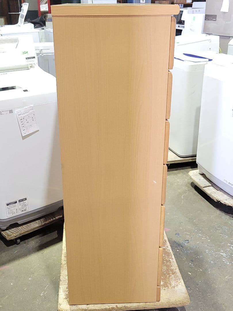 NITORI ニトリ 8段 ハイチェスト ペルレ80 LBR ナチュラルカラー