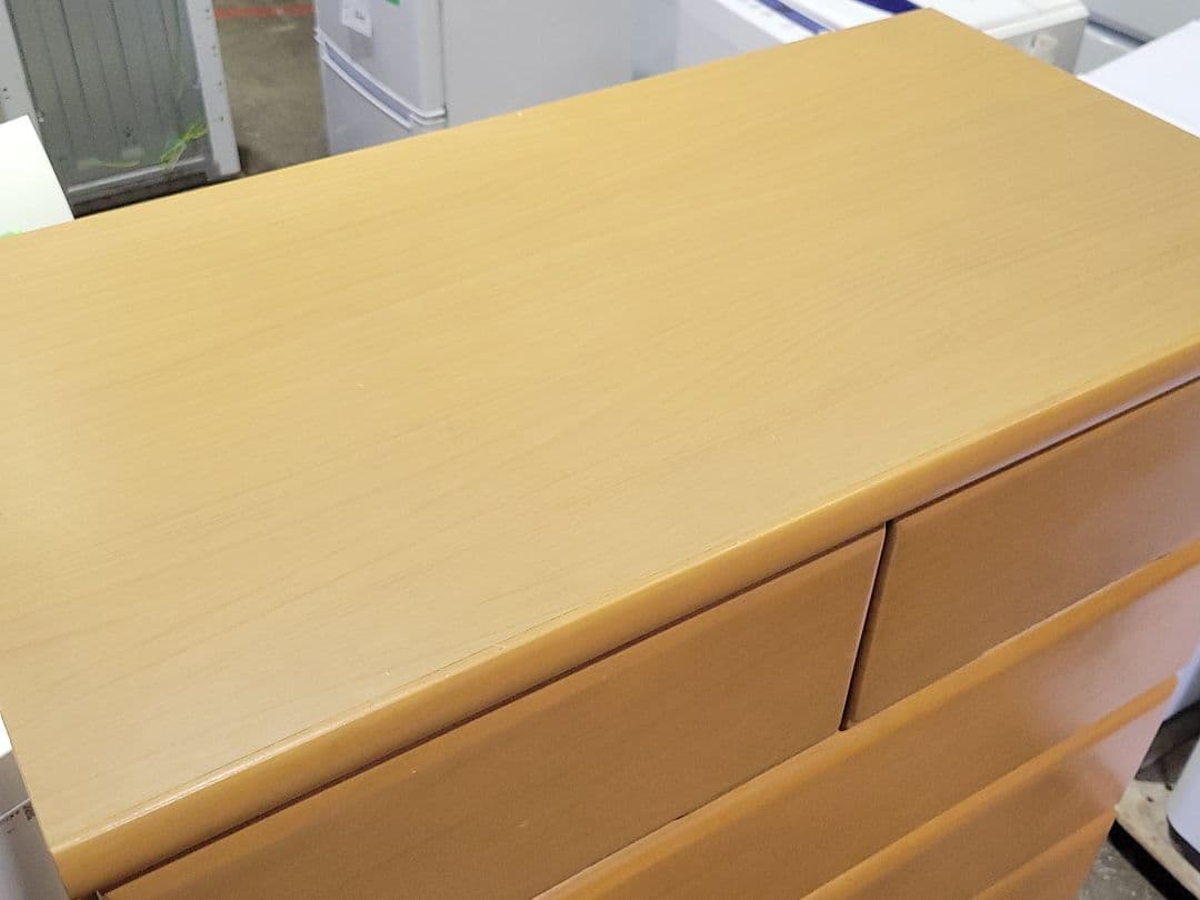 NITORI ニトリ 8段 ハイチェスト ペルレ80 LBR ナチュラルカラー