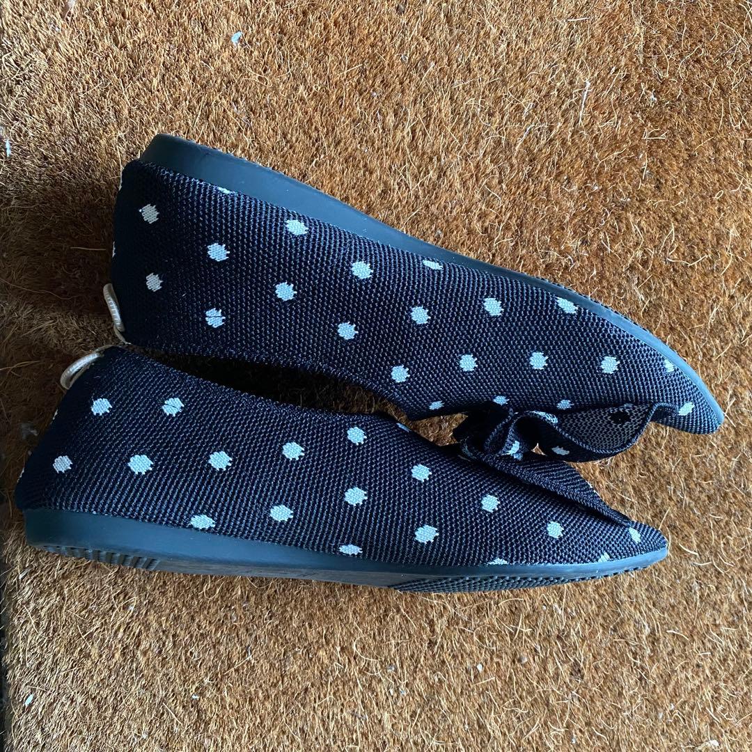 靴 Offen pointed-BUTTFEE / BLACK & IVORY