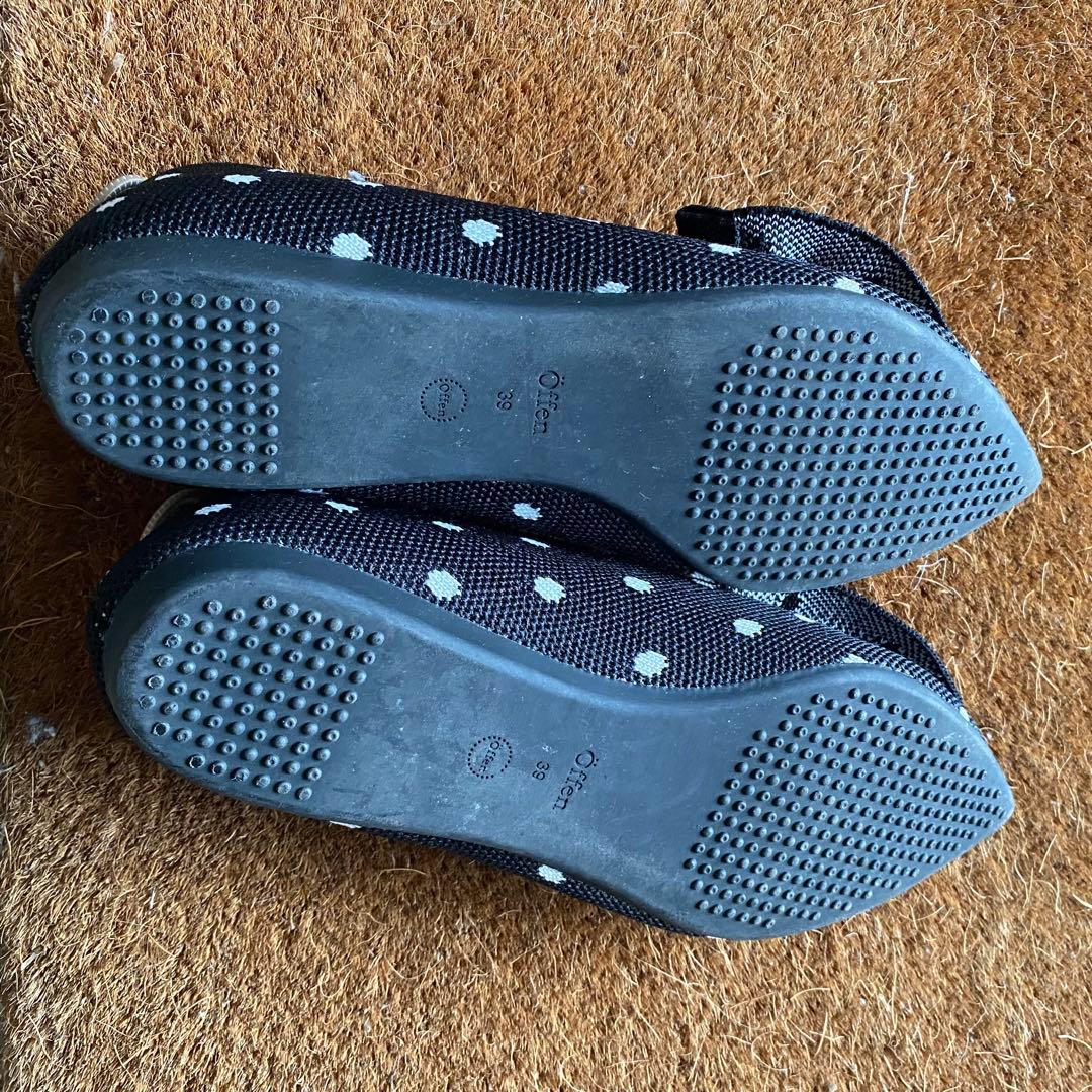 靴 Offen pointed-BUTTFEE / BLACK & IVORY