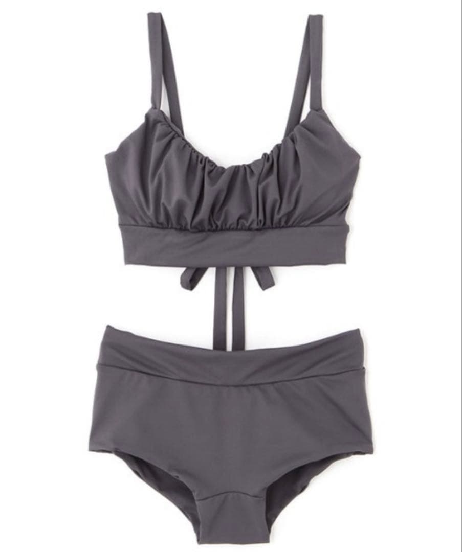 水着・ラッシュガード back ribbon bikini swimwear Kurogoma