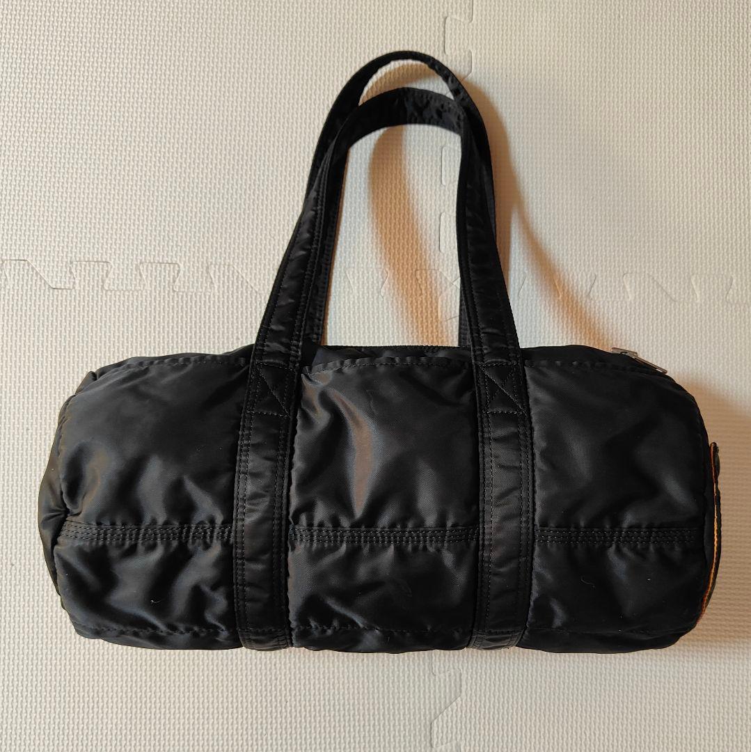 PORTER タンカー ドラムバッグ ミニボストン　ナイロン　黒　ブラック