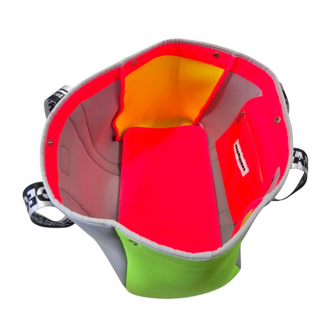 【新品】DECEMBERMAY 　ゴルフ　トートバッグ　グレー　ポップ　大容量