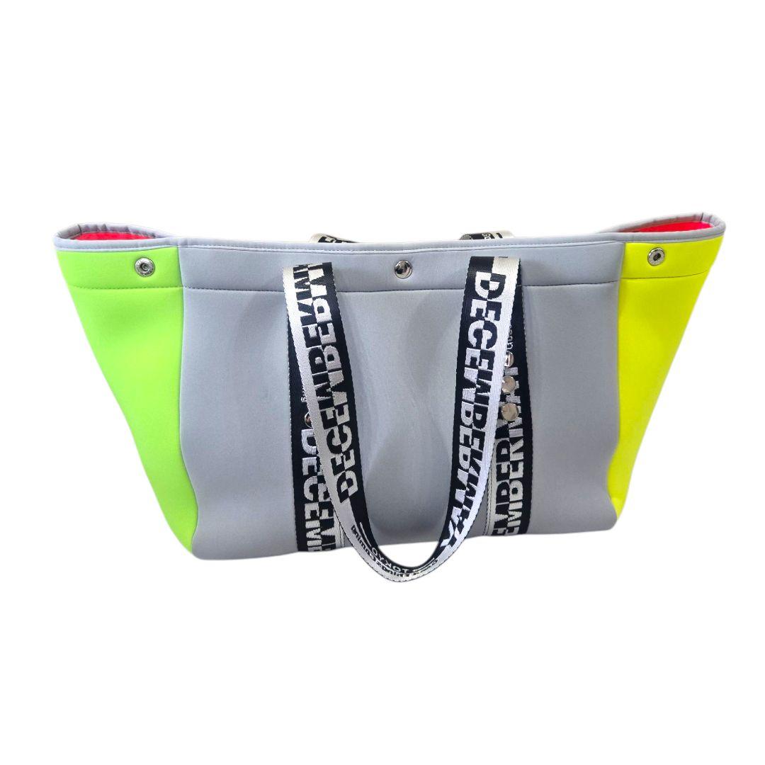 【新品】DECEMBERMAY 　ゴルフ　トートバッグ　グレー　ポップ　大容量