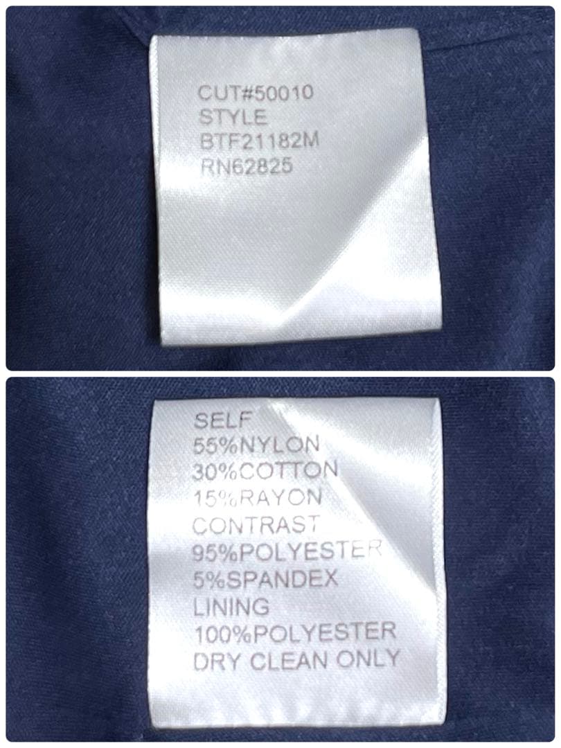 みず✨タダシショージ クレメントレースパネルドレス ワンピース ネイビー