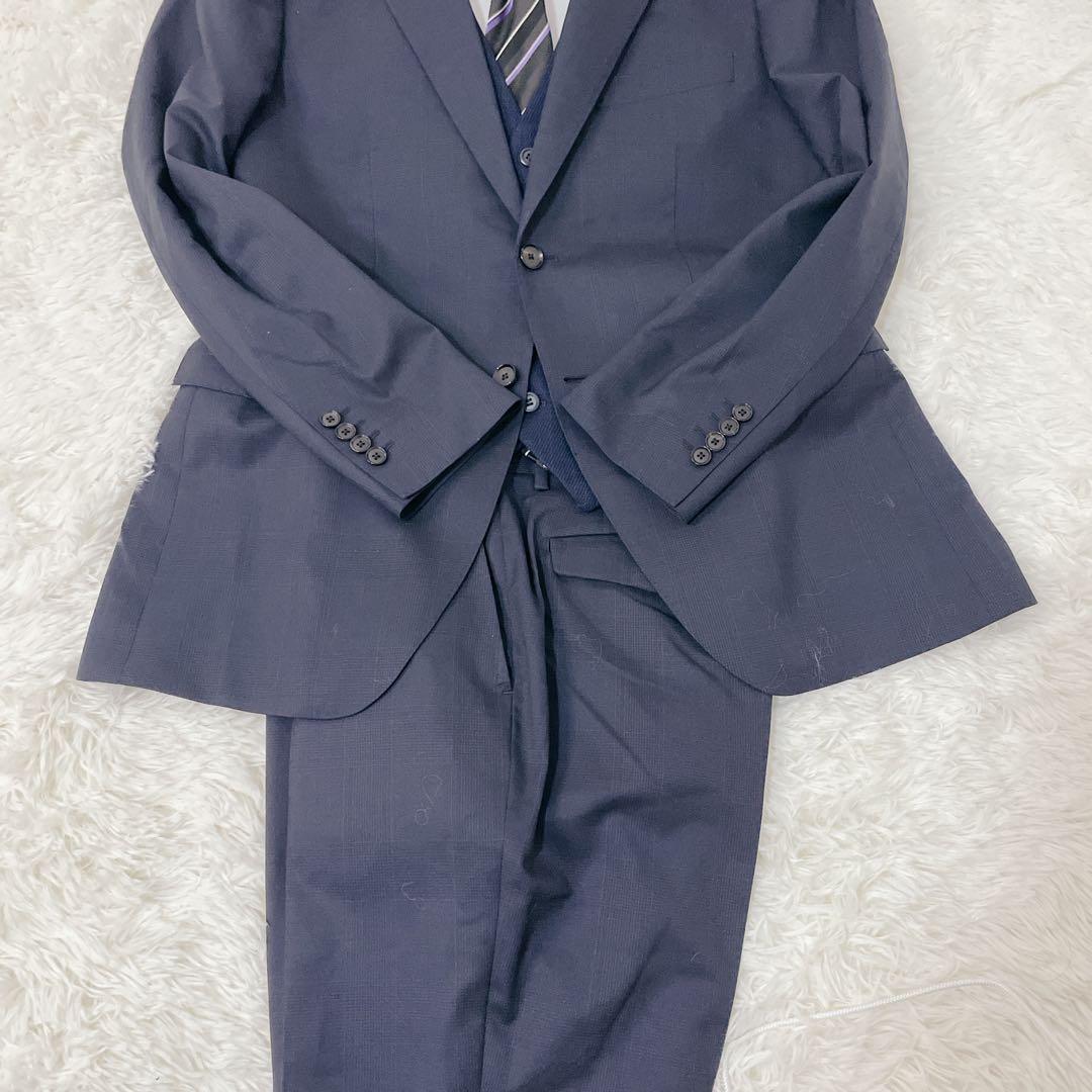 ORIHICA Luxe スリーピース スーツ ネイビー Super150’s