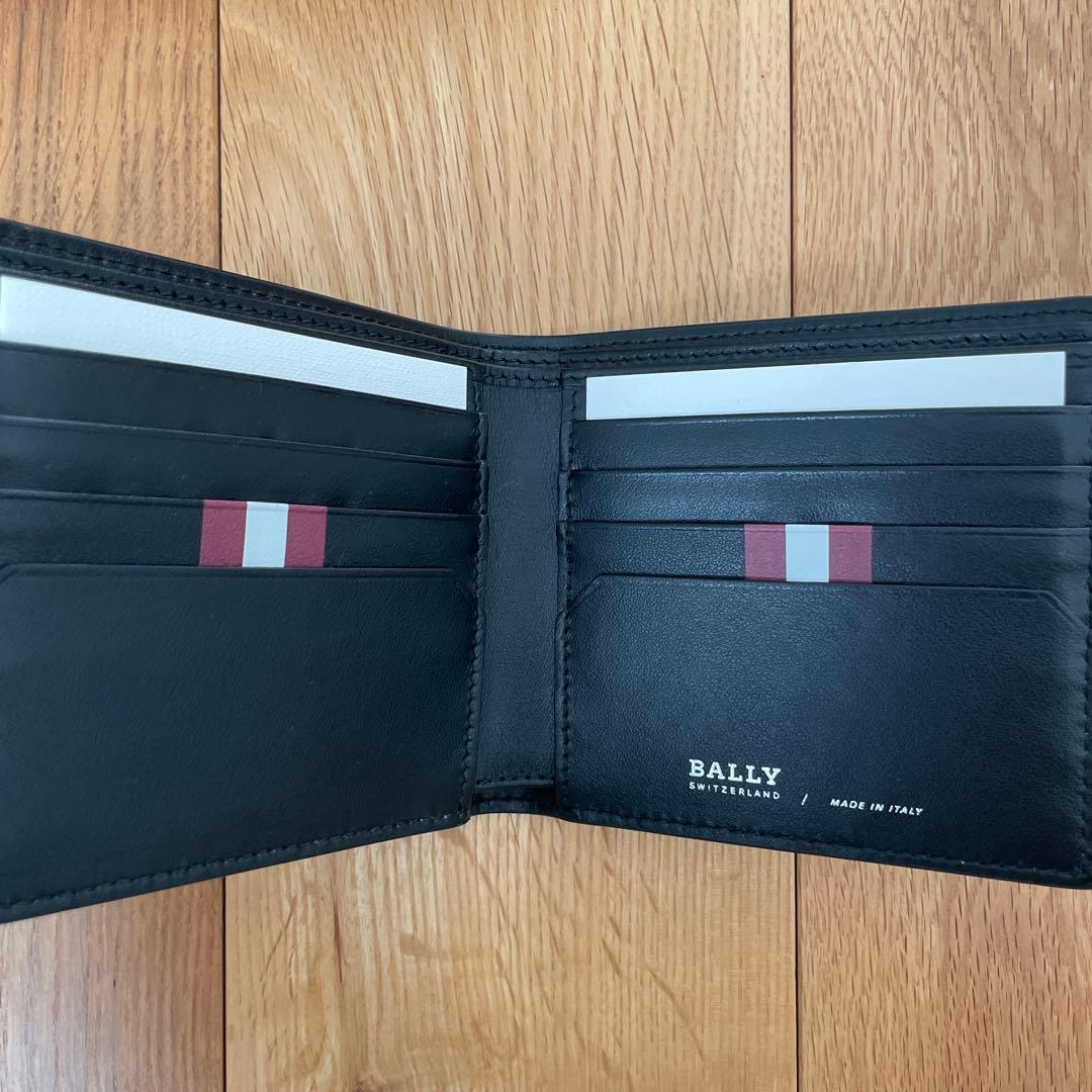 【新品】 BALLY バリー 二つ折り財布 ブラック レザー｜箱付き