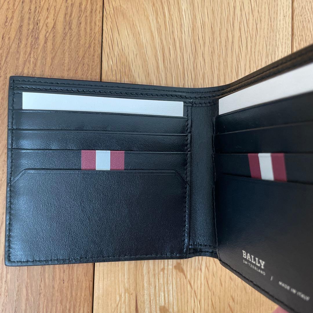【新品】 BALLY バリー 二つ折り財布 ブラック レザー｜箱付き