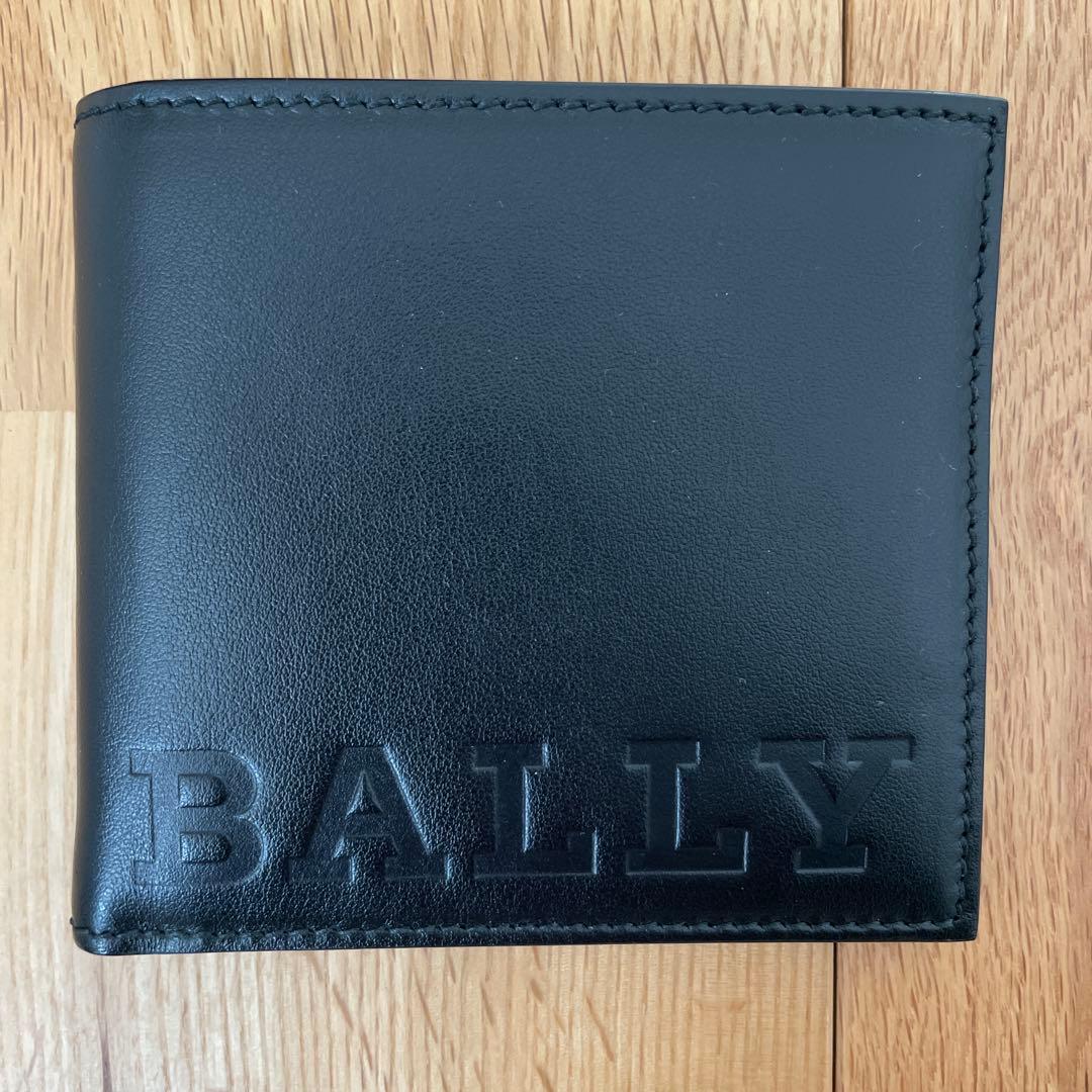 【新品】 BALLY バリー 二つ折り財布 ブラック レザー｜箱付き