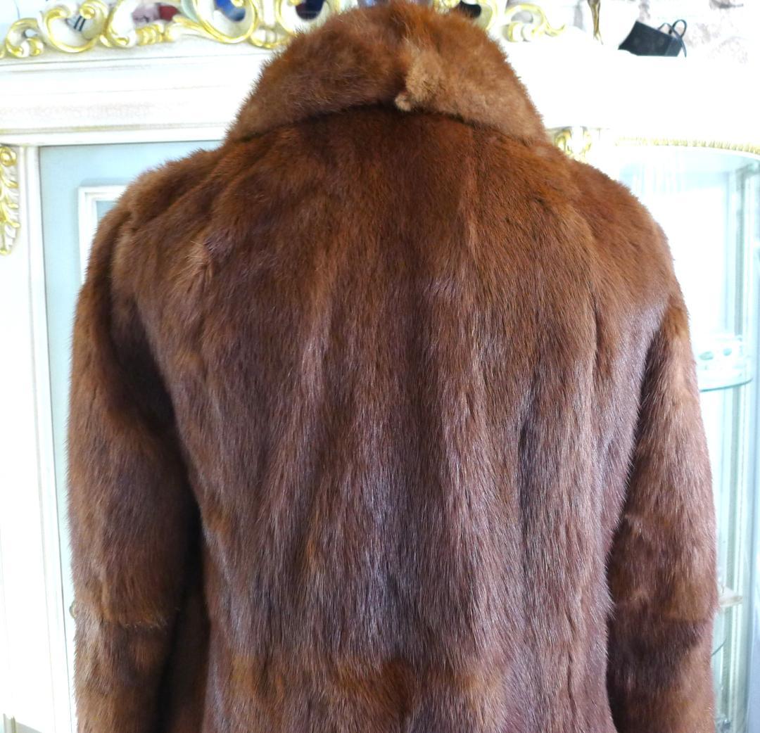 ◇【高級MINK】ブラウンカラー毛艶＆なめし最高ロングコート◇