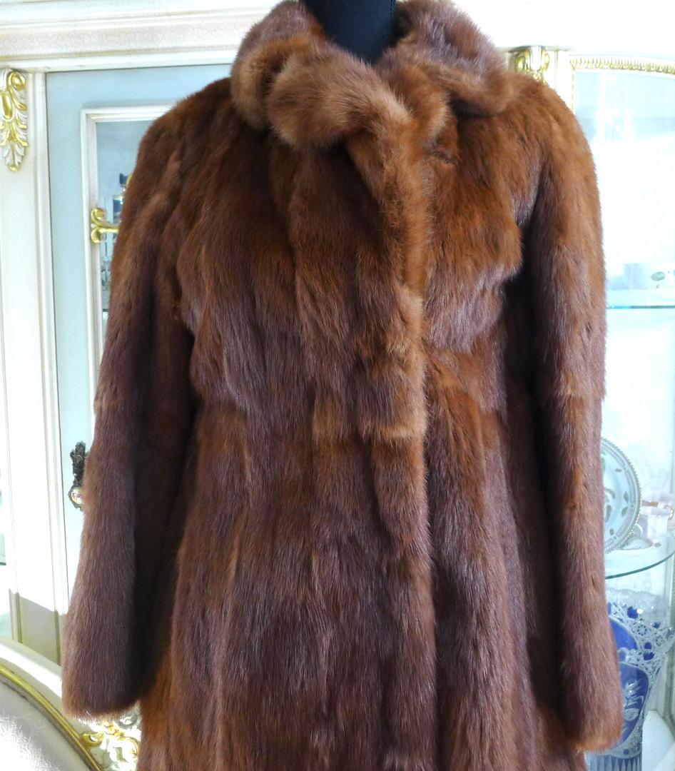◇【高級MINK】ブラウンカラー毛艶＆なめし最高ロングコート◇