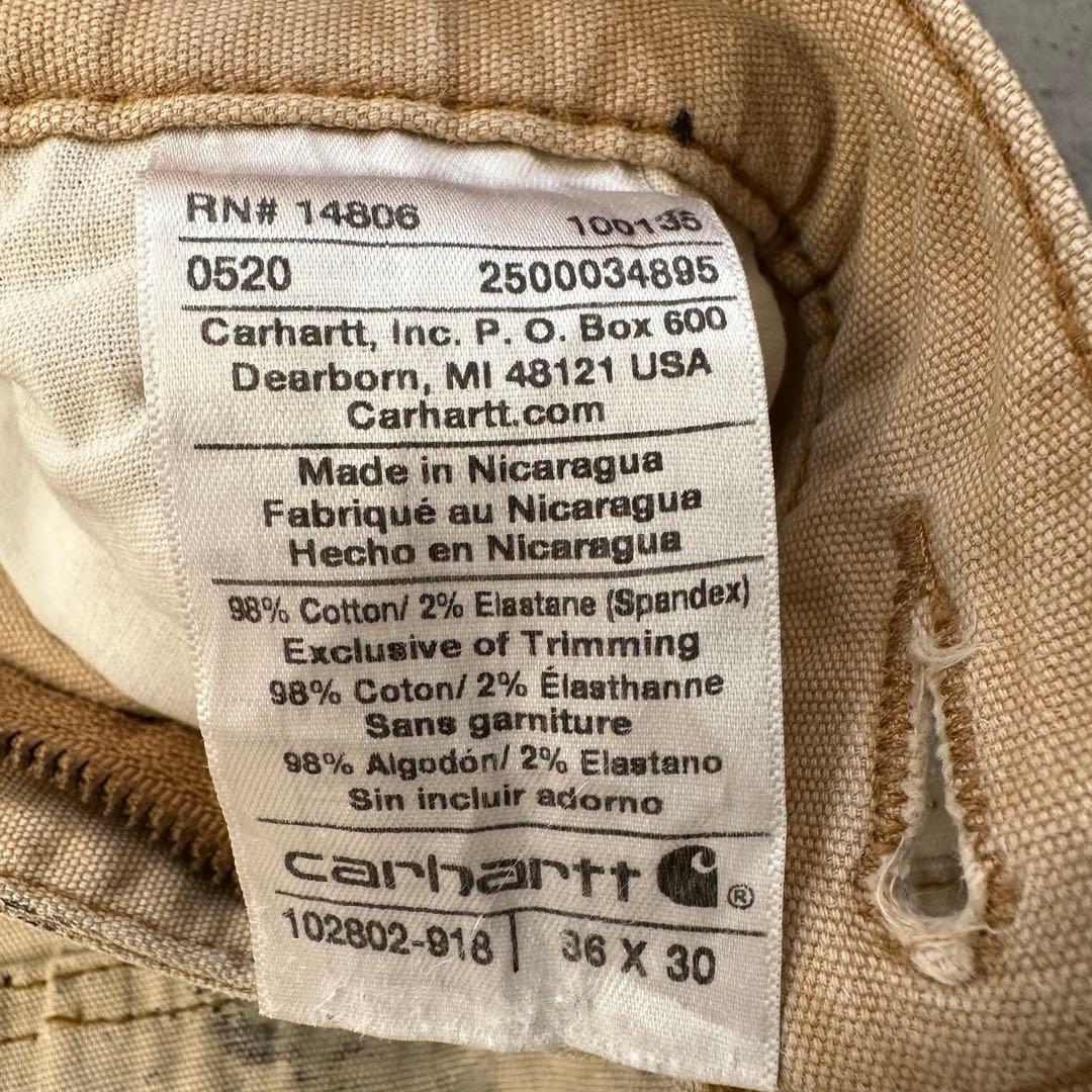 鬼フェード【Carhartt】カーハート（36×30）ダブルニーワークパンツ