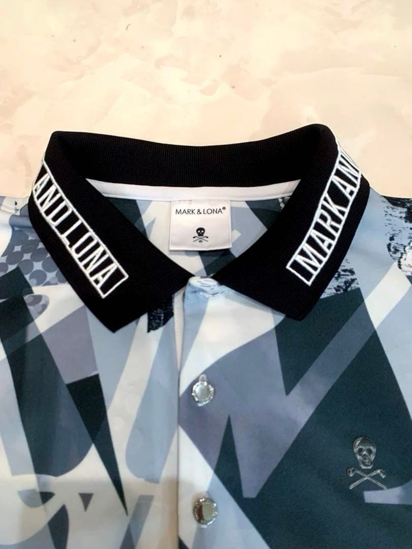 美品　マークアンドロナ　MARK&LONA ポロシャツ　メンズ　速乾素材　46