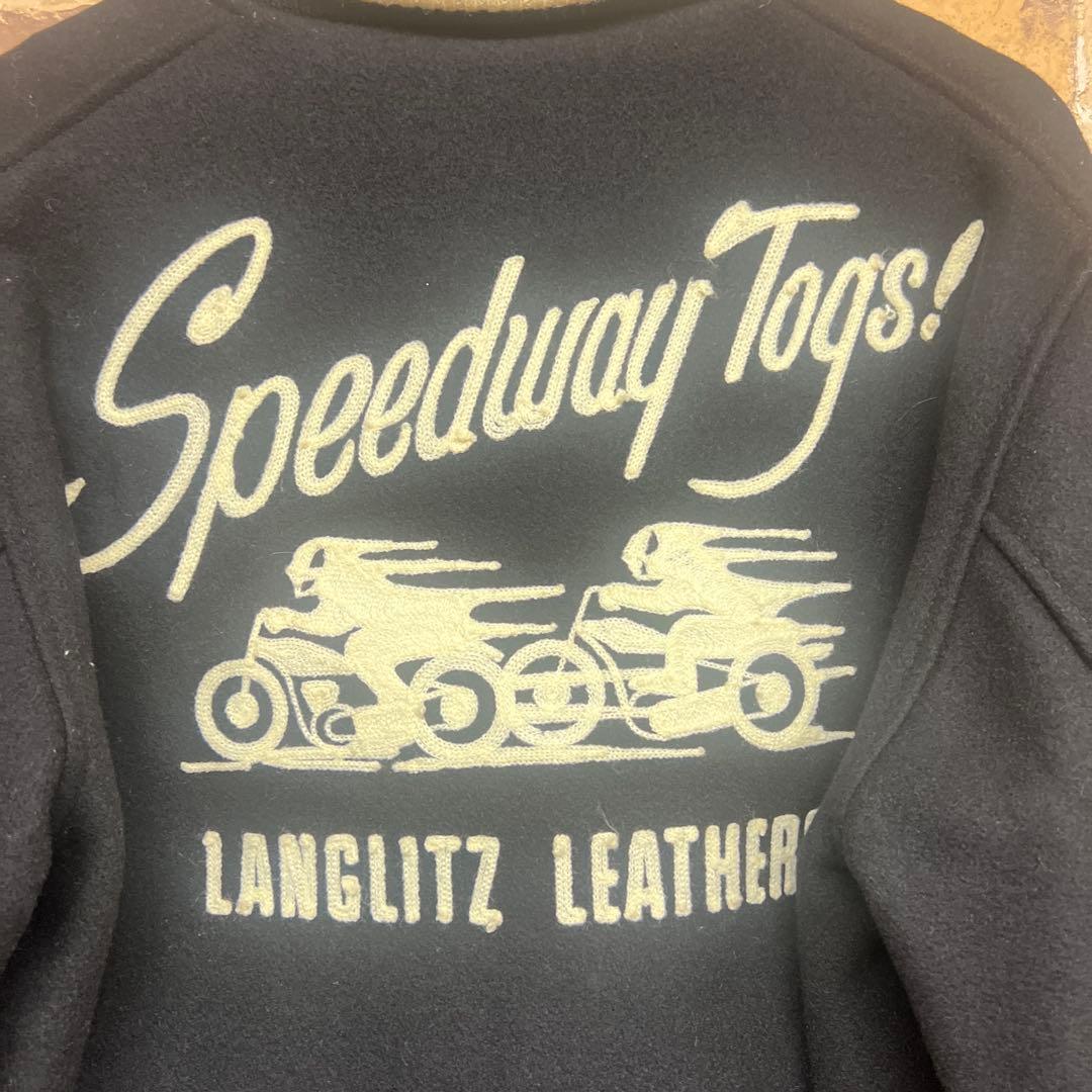 カ*着様 LANGLITZ LEATHER スタジャン Speedway Tog