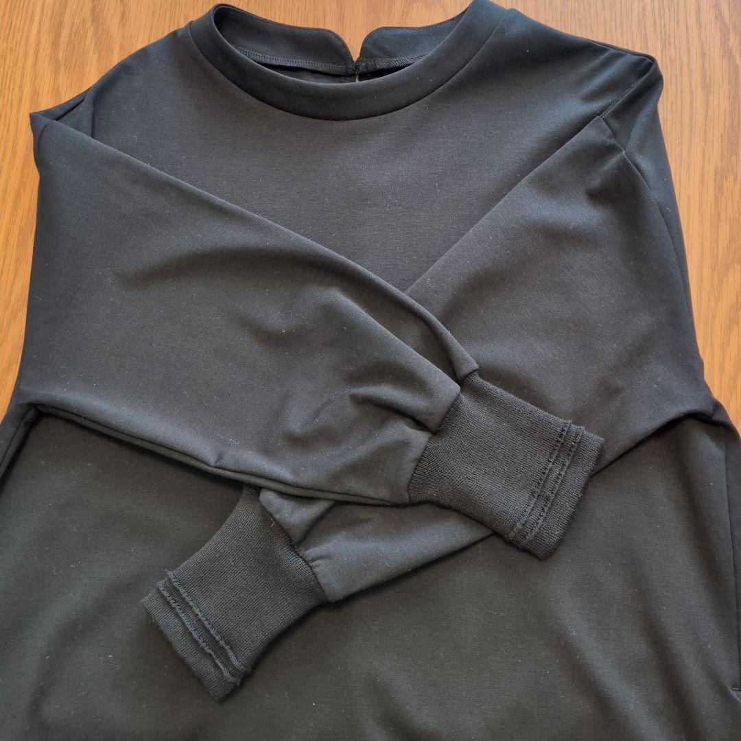 ☆土日限定価格☆北欧暮らしの道具店 　ポンチ素材のワンピース　ブラック　Мサイズ