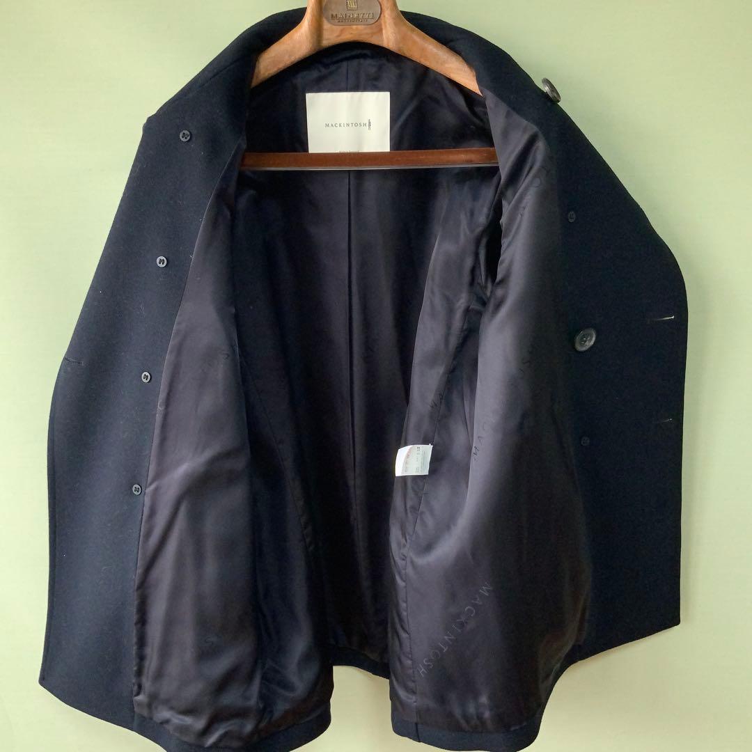Mackintosh マッキントッシュ ウール Pコート 38 ネイビー 英国製