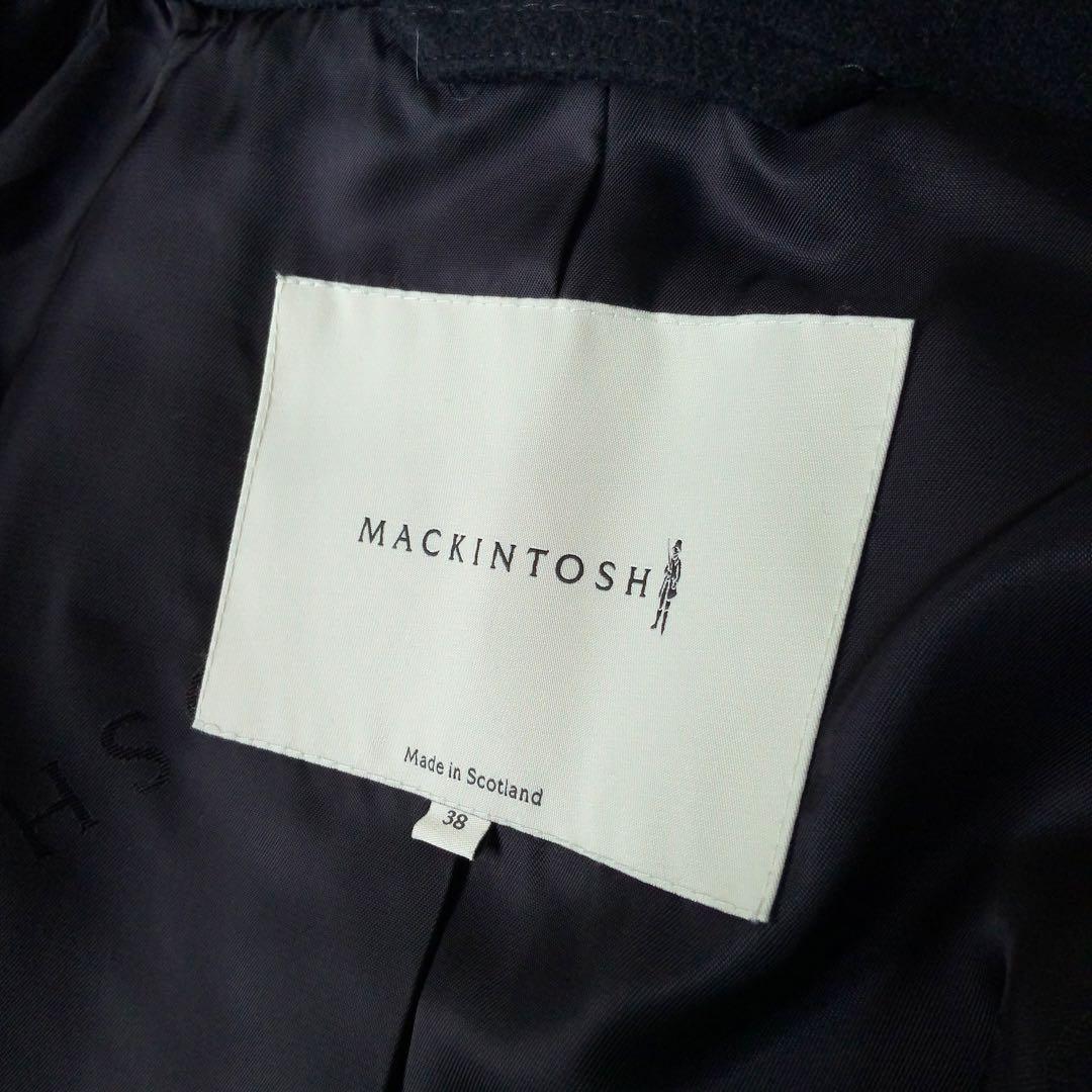 Mackintosh マッキントッシュ ウール Pコート 38 ネイビー 英国製
