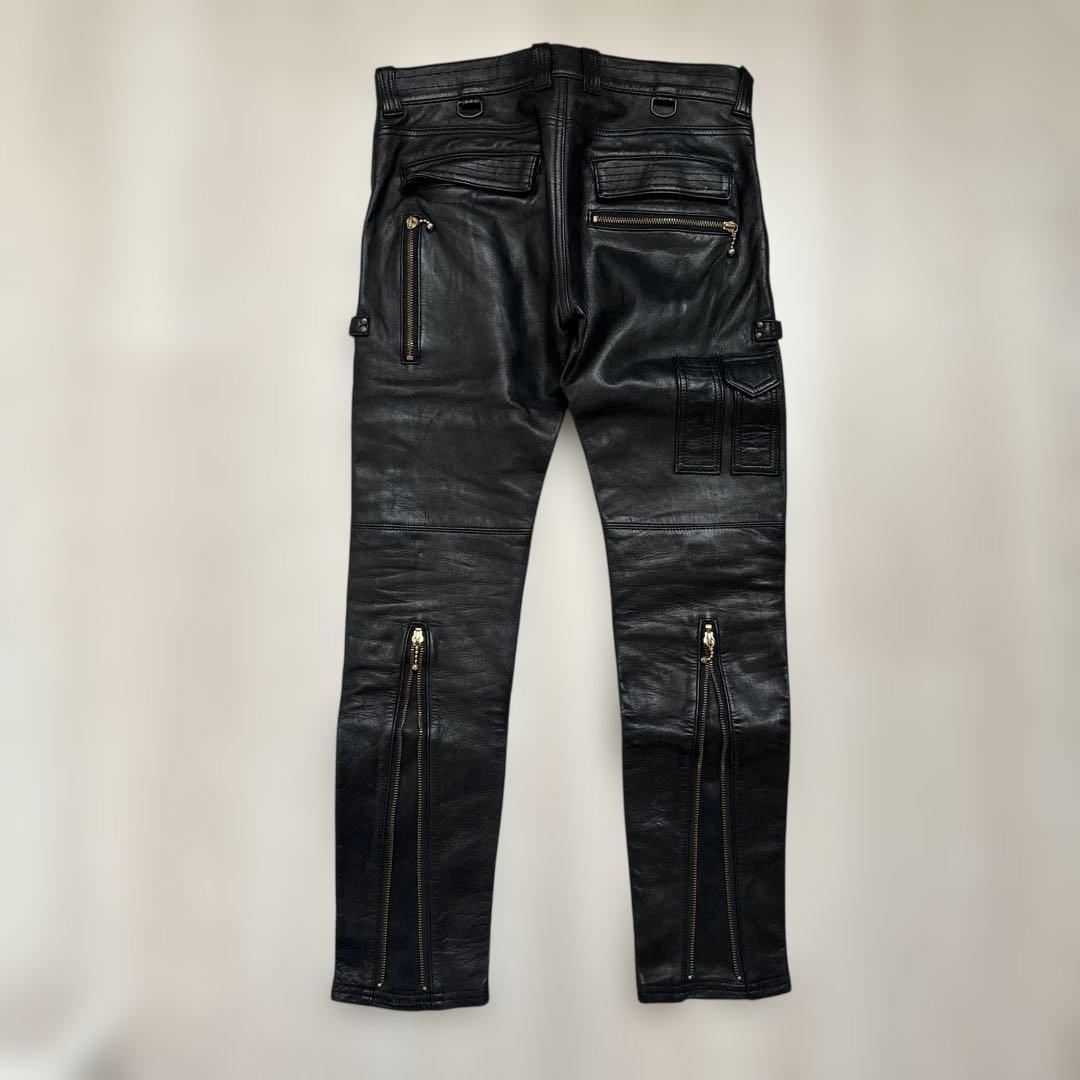 Black Jeans レザー バイカー用パンツ　サイズ2