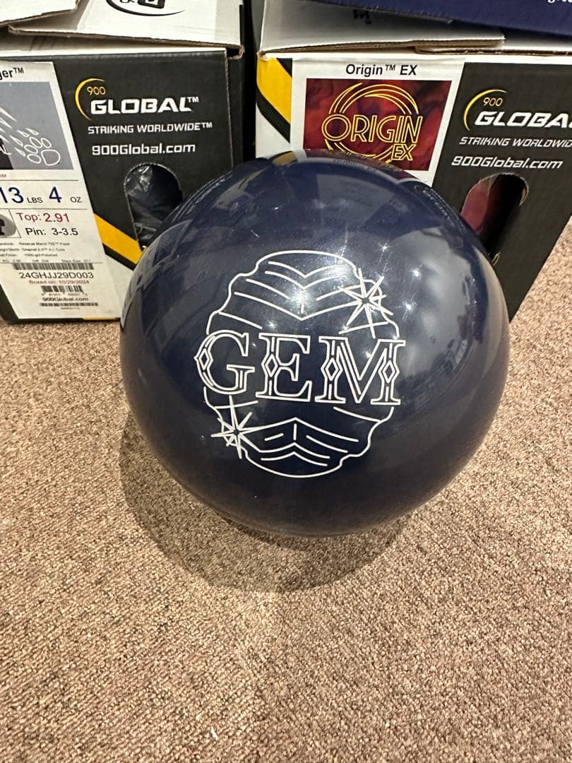 ロトグリップ　ジェム　ブラックダイアモンド　ボウリングボール　15ポンド