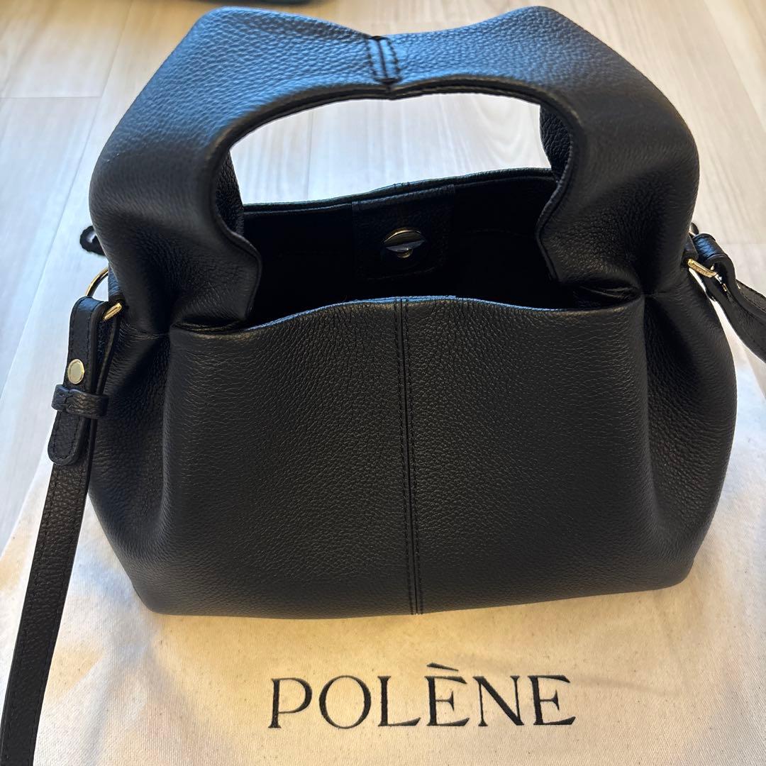 ポレーヌ　ハンドバッグ　ブラック