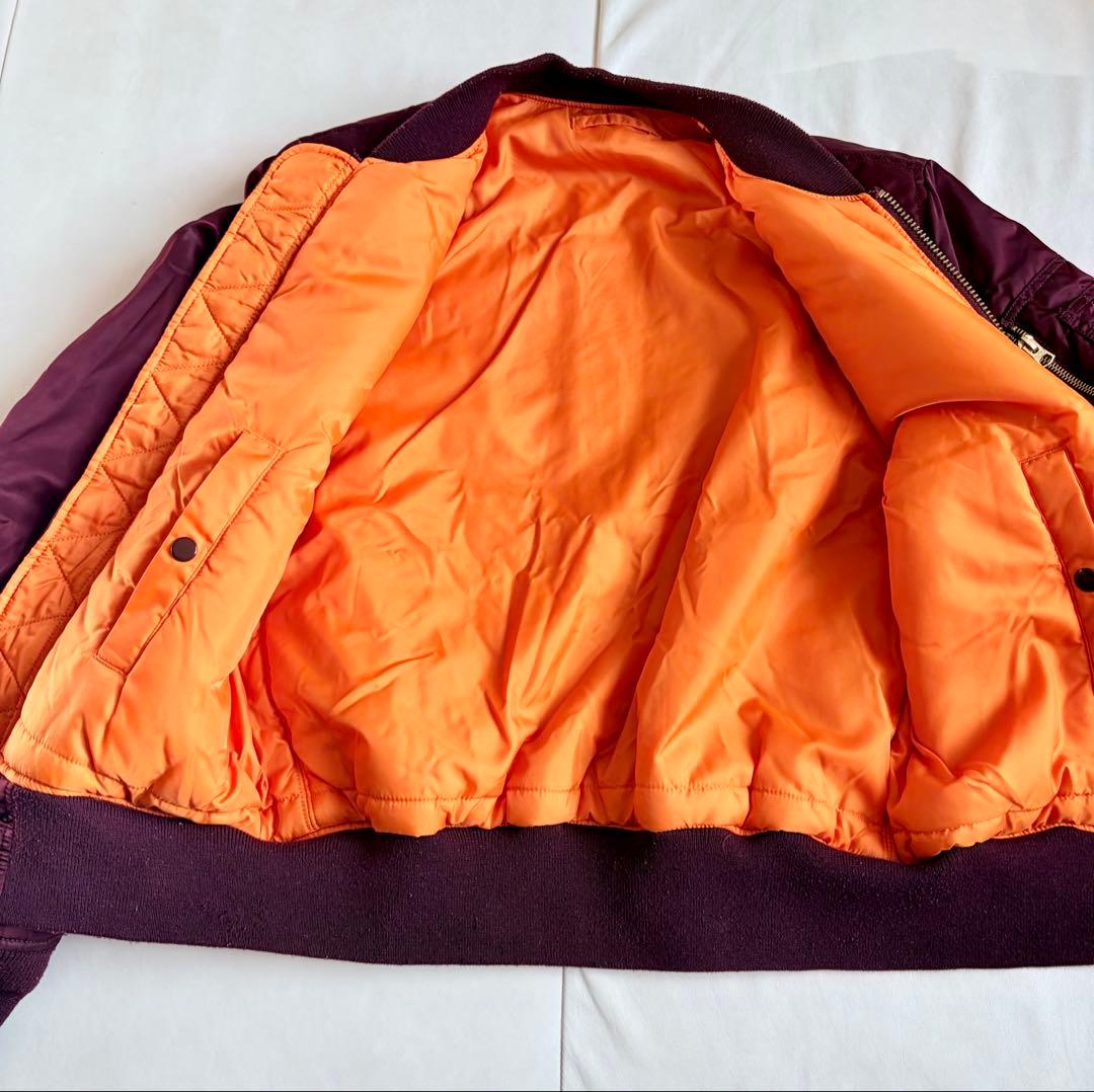 ALPHA MA-1 ボンバージャケット マルーン M