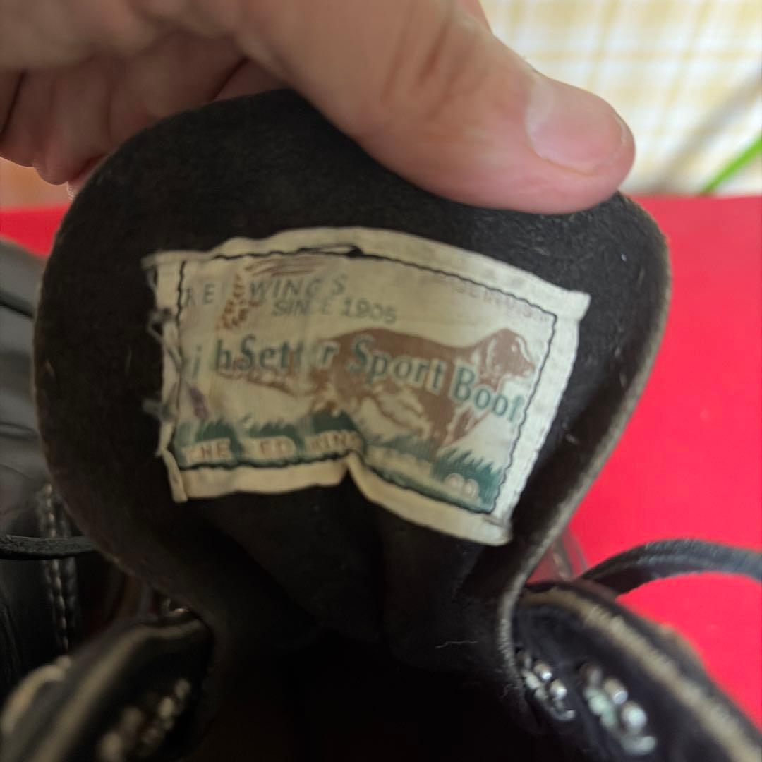 茶芯RED WING 8165 四角犬タグ プレーントゥ25.5㎝