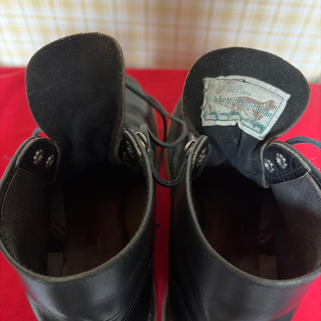 茶芯RED WING 8165 四角犬タグ プレーントゥ25.5㎝