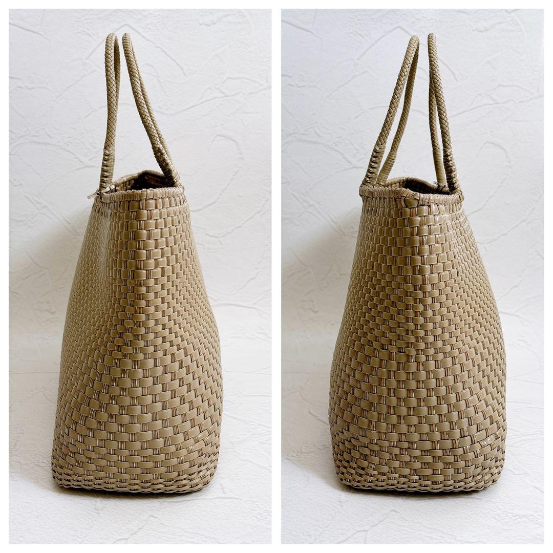 美品 ANTEPRIMA イントレッチオ トートバッグ グレージュ 大容量 A4