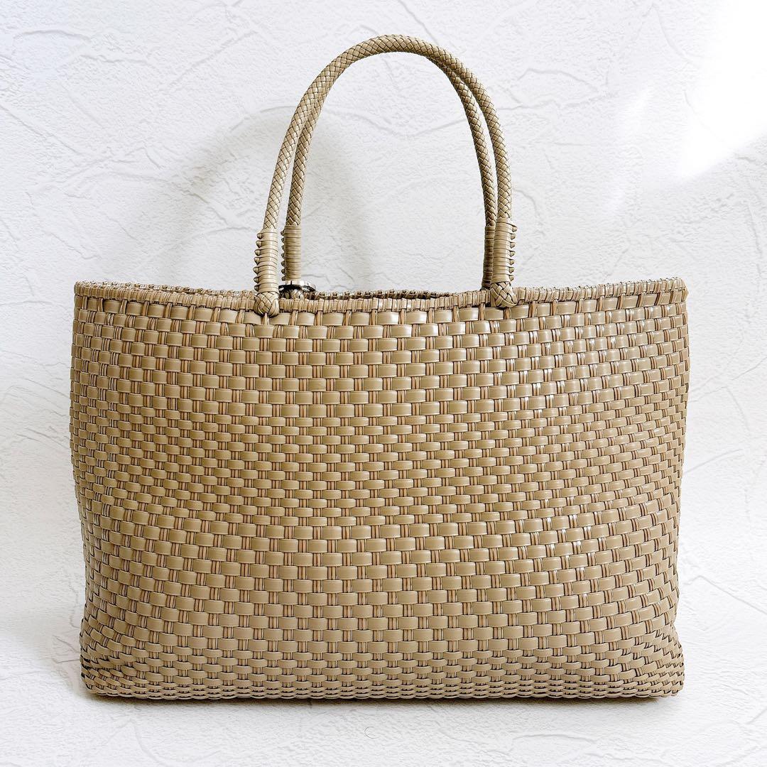 美品 ANTEPRIMA イントレッチオ トートバッグ グレージュ 大容量 A4