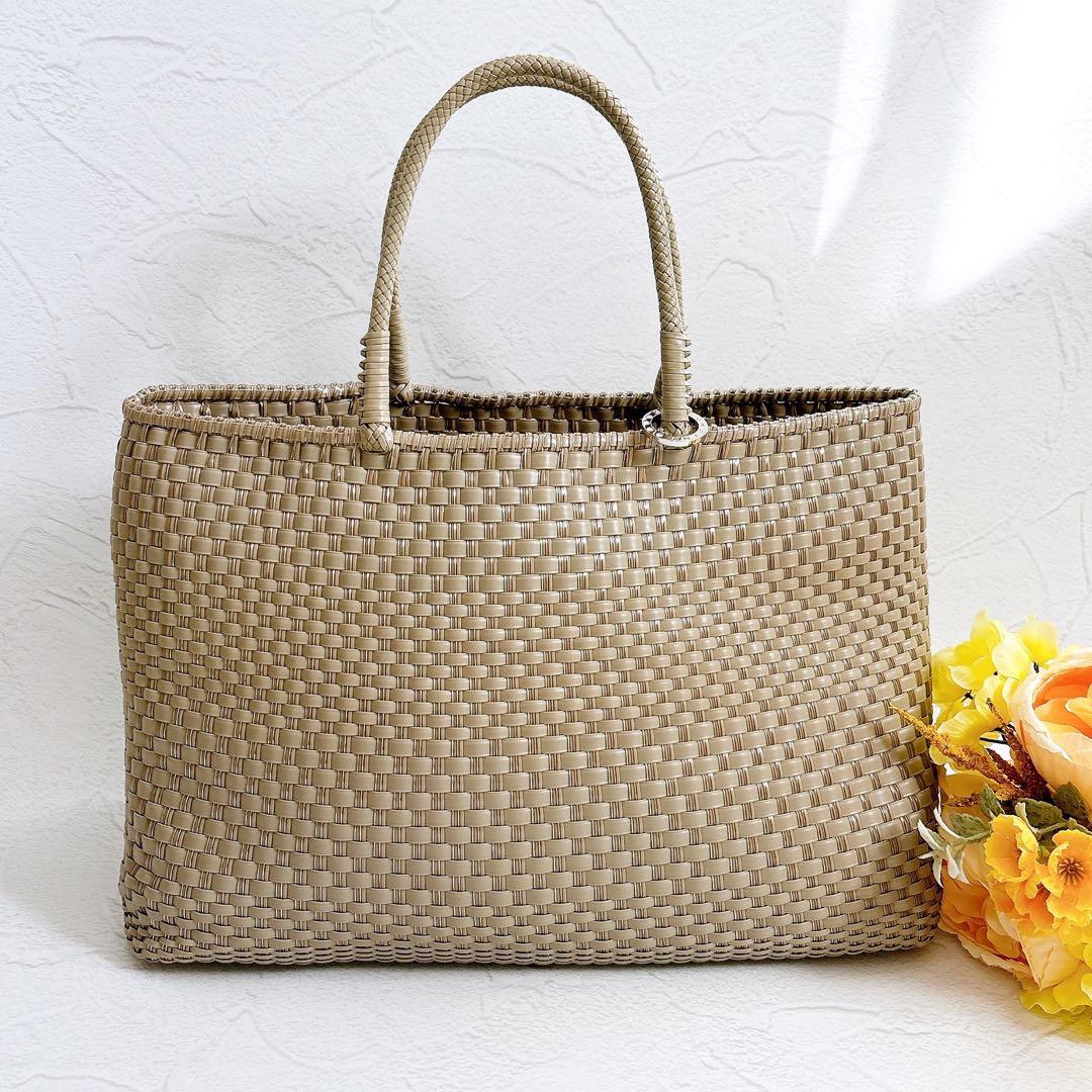 美品 ANTEPRIMA イントレッチオ トートバッグ グレージュ 大容量 A4