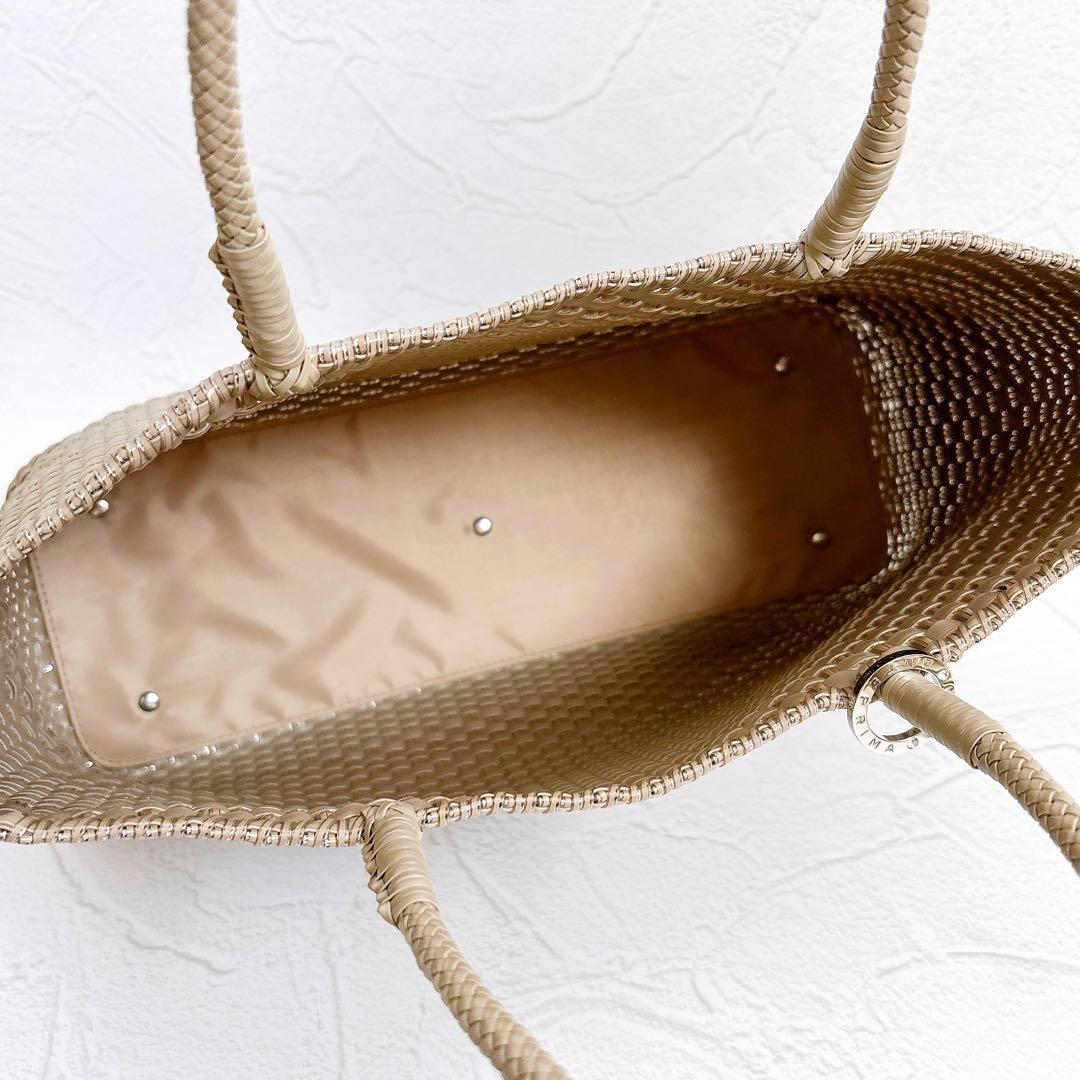 美品 ANTEPRIMA イントレッチオ トートバッグ グレージュ 大容量 A4