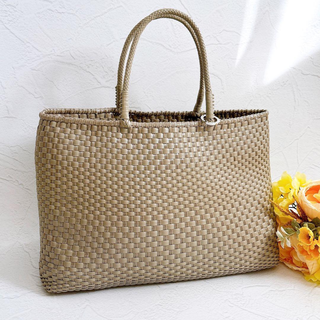 美品 ANTEPRIMA イントレッチオ トートバッグ グレージュ 大容量 A4