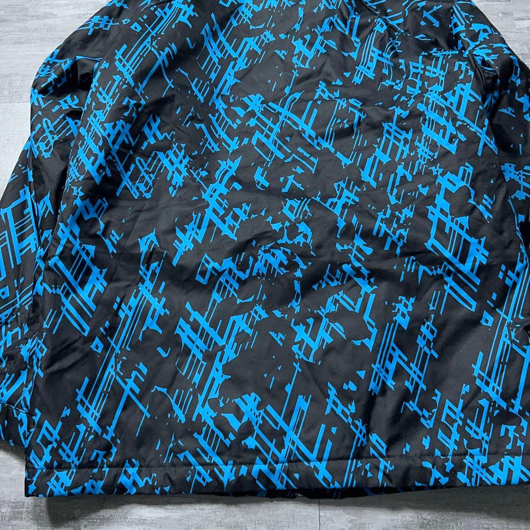 お買い得★ オンヨネ スキーウェア メンズL スノーボードウェア 人気の黒 総柄