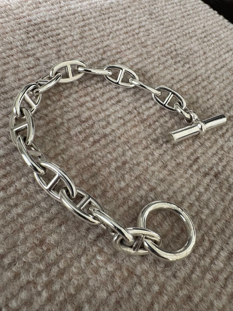 【本物保証・鑑定書付】HERMÈSシェーヌダンクル ＧＭ13コマ エルメス