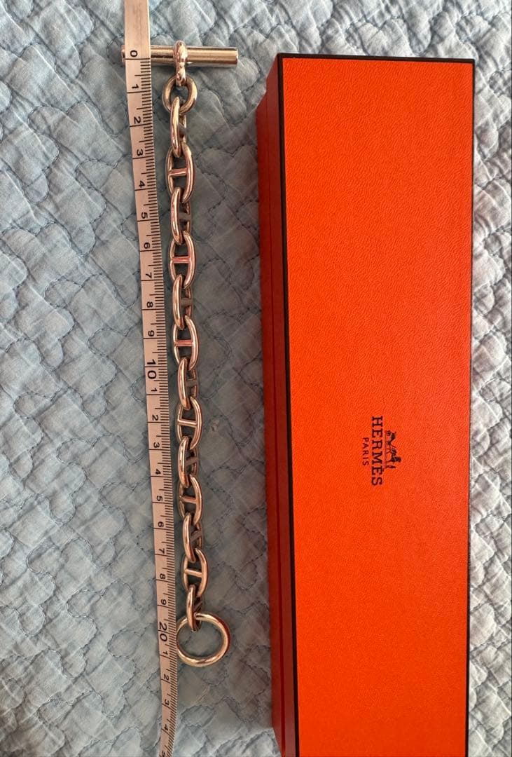 【本物保証・鑑定書付】HERMÈSシェーヌダンクル ＧＭ13コマ エルメス