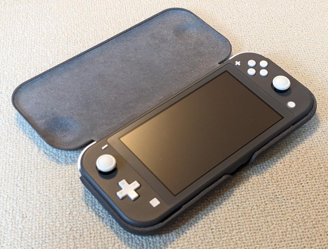 Nintendo Switch Lite グレー 本体 純正フリップカバー付き