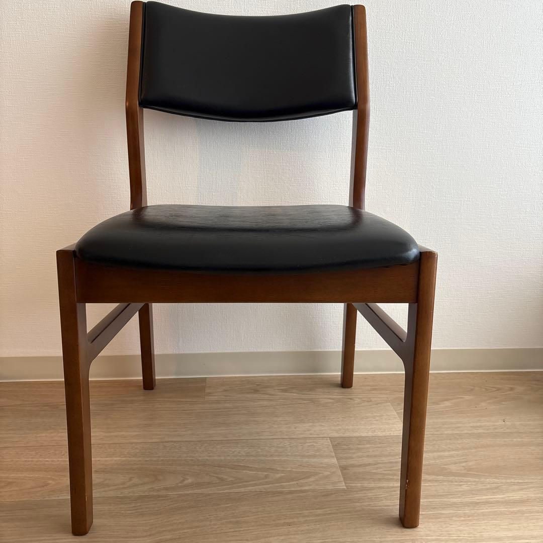 カリモク60 アームレスダイニングチェアC36105BWK ②