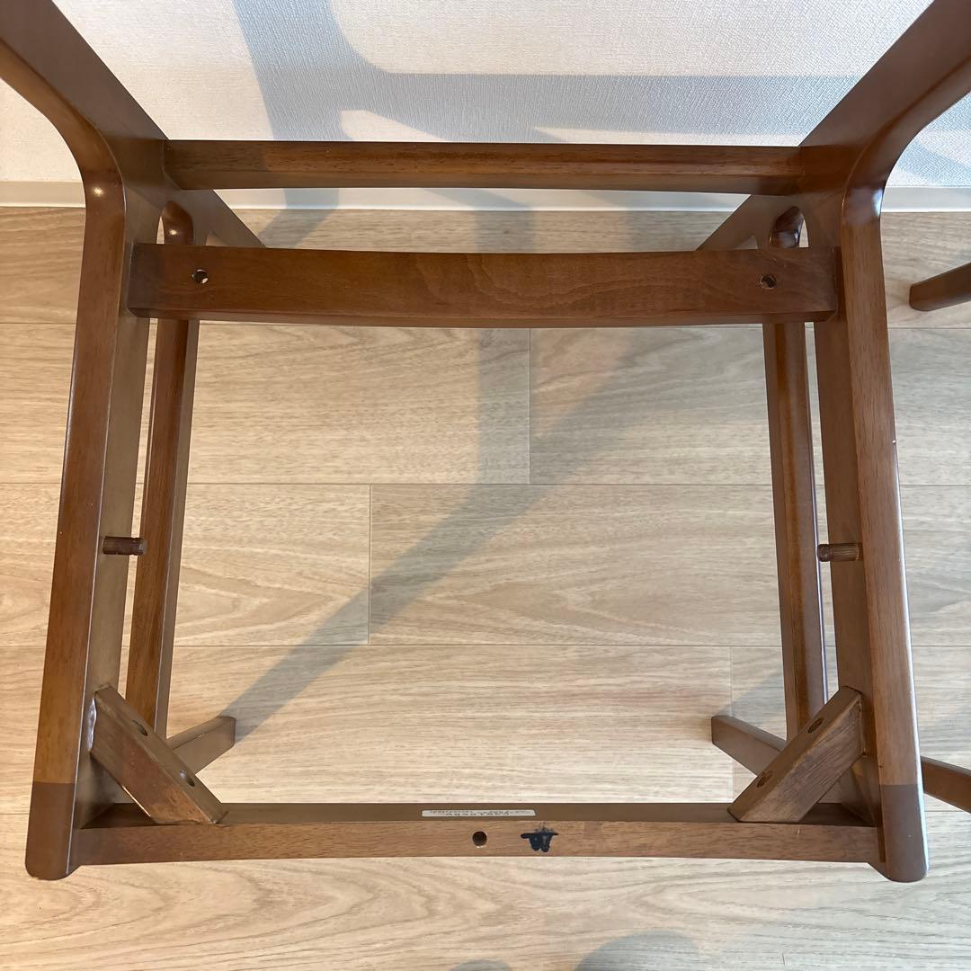 カリモク60 アームレスダイニングチェアC36105BWK ②