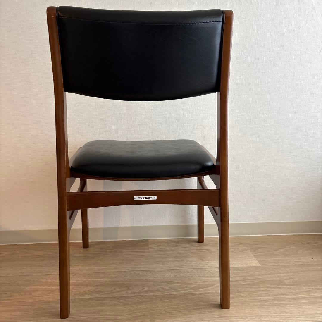 カリモク60 アームレスダイニングチェアC36105BWK ②