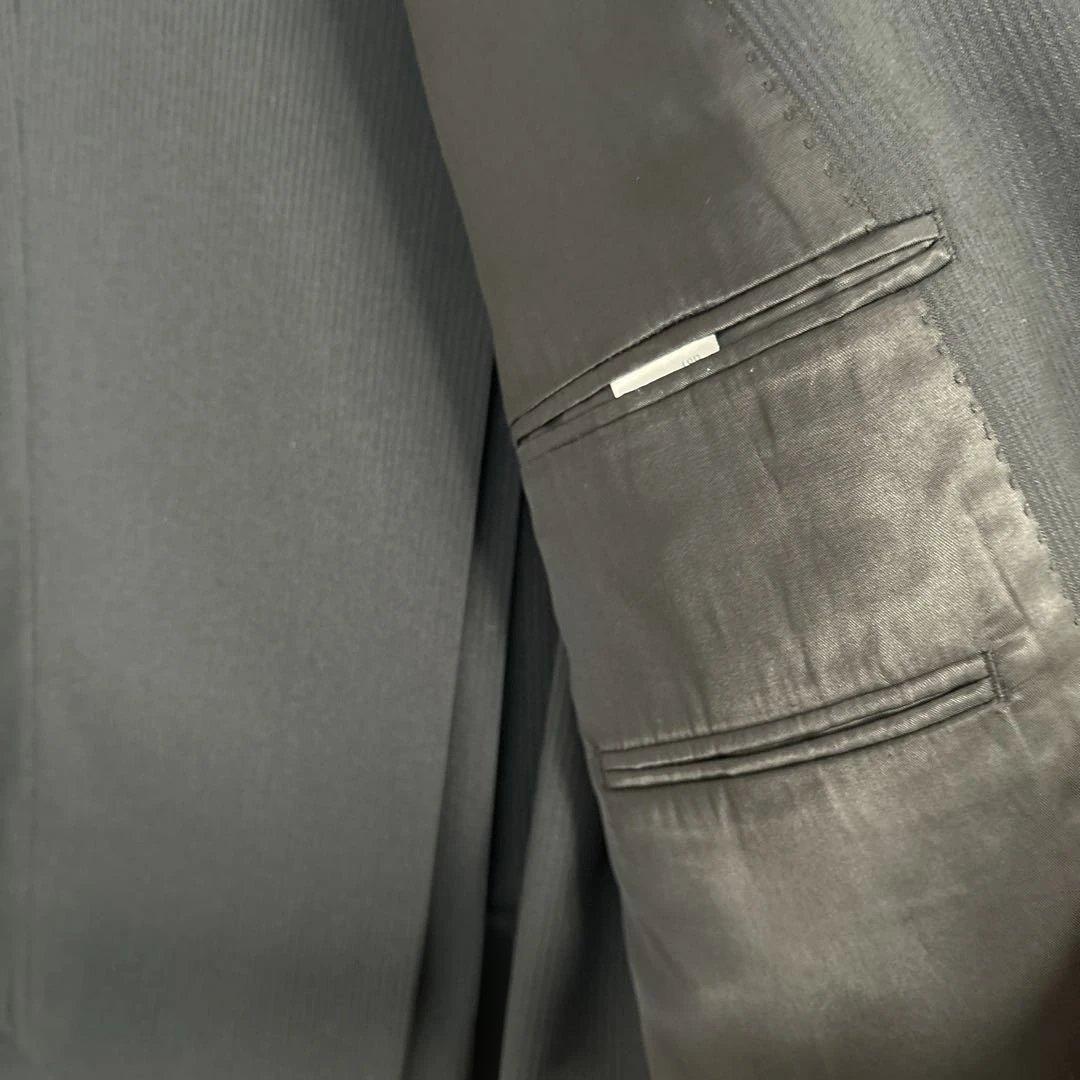 【大きいサイズ3L〜4L】 黒ビジネススーツ上下