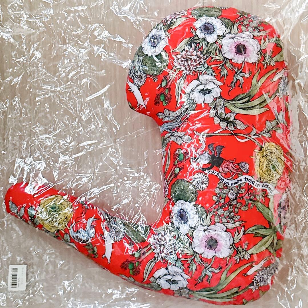 新品 ヒグチユウコ クッション ワニくん ギュスターヴ 鰐 花柄 ボリス雑貨店