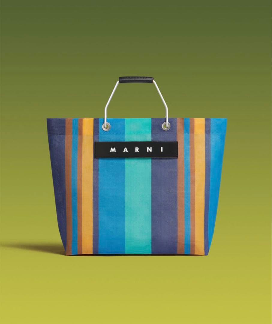 MARNI マルニ MARNI MARKETストライプバッグ トートバッグ