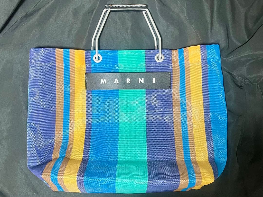 MARNI マルニ MARNI MARKETストライプバッグ トートバッグ