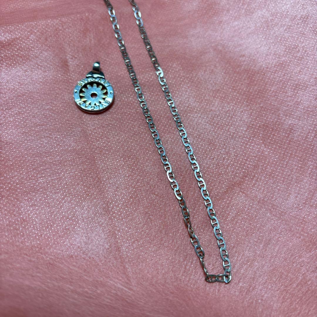 ブルガリ　オールド　ブルガリシルバーネックレス　BVLGARIシルバーネックレス