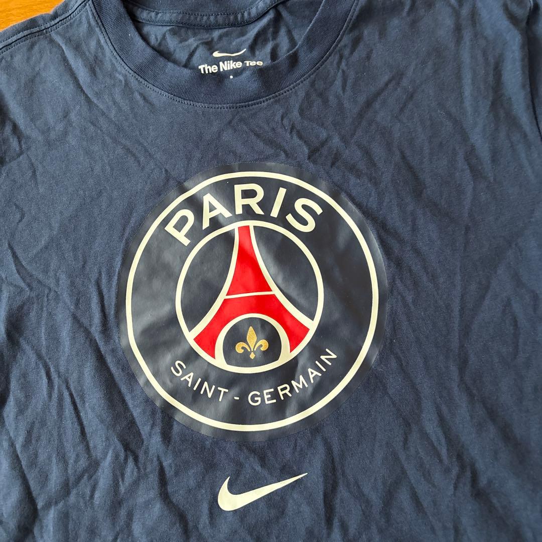 限定完売！ナイキパリサンジェルマンロゴTシャツS/PSG NIKEネイビー